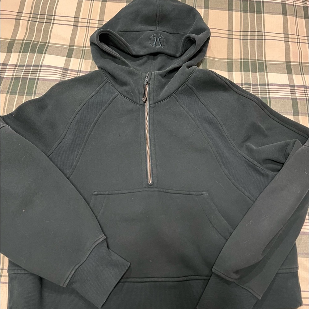 LULULMEON oversized scuba half zip